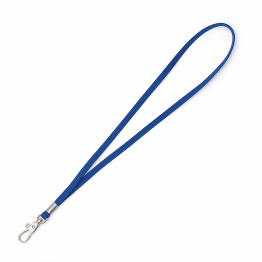Lanyard w J-Hook 36" Blue/Silver 24/pk