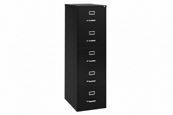 ARCHIVO 5 GAVETAS CARTA VERTICAL NEGRO
