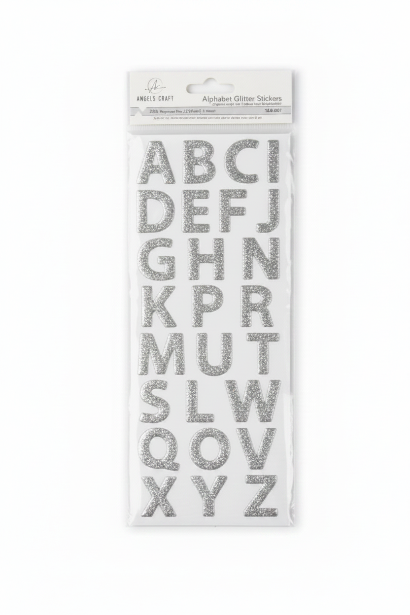 Alphabet Glitter Stickers | 26 ct – imagen 4 - JA Riollano