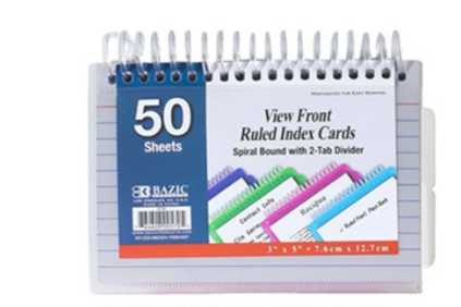 Index Card Ruled White W/Tabs 3" X 5" PQ.50 – imagen 6 - JA Riollano