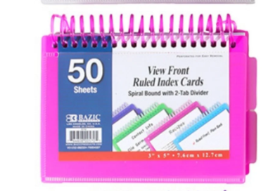 Index Card Ruled White W/Tabs 3" X 5" PQ.50 – imagen 5 - JA Riollano