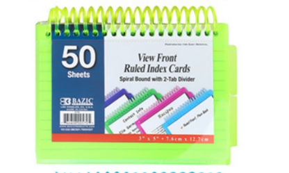 Index Card Ruled White W/Tabs 3" X 5" PQ.50 – imagen 4 - JA Riollano