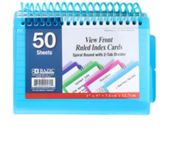 Index Card Ruled White W/Tabs 3" X 5" PQ.50 – imagen 3 - JA Riollano