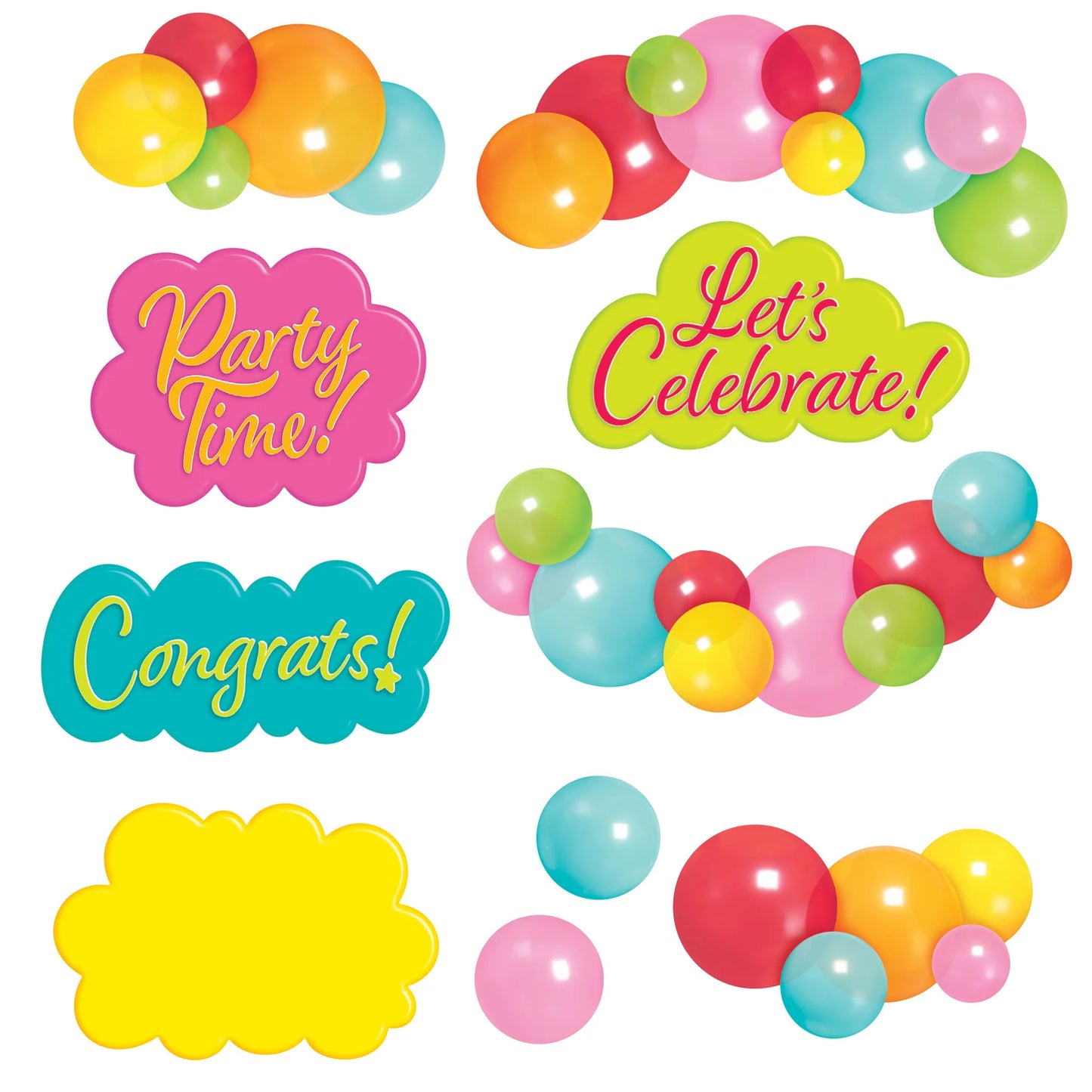 LET'S CELEBRATE WIPE-OFF LEARNING SET
