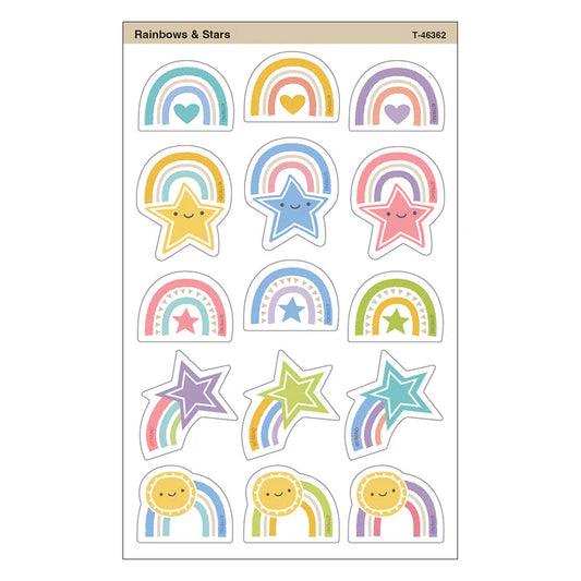 Rainbows & Stars superShapes Stickers
