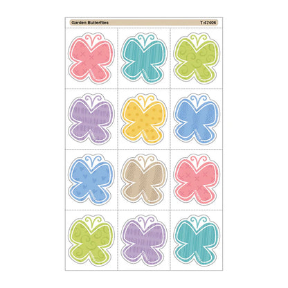 GARDEN BUTTERFLIES TEAR & SHARE STICKERS 60PK
