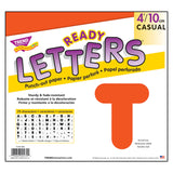 ORANGE 4-INCH CASUAL UPPERCASE LETTERS