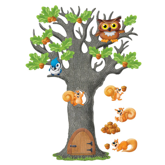 BIG OAK TREE BULLETIN BOARD SET