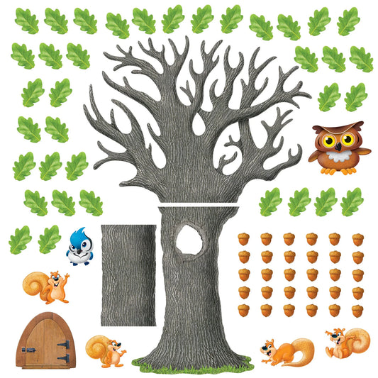 BIG OAK TREE BULLETIN BOARD SET