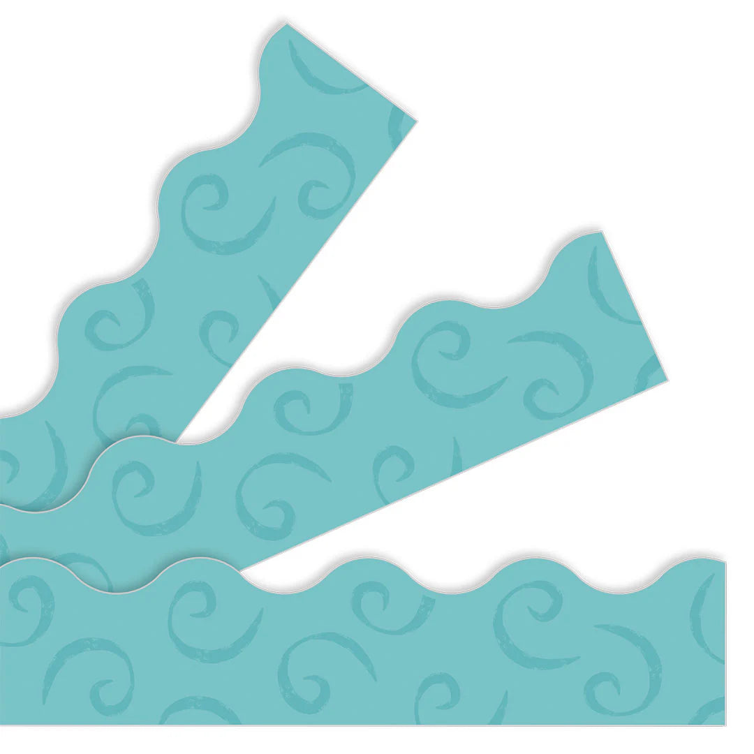 TEAL SWIRLS TERRIFIC TRIMMERS