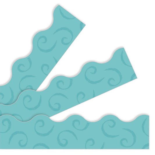 TEAL SWIRLS TERRIFIC TRIMMERS