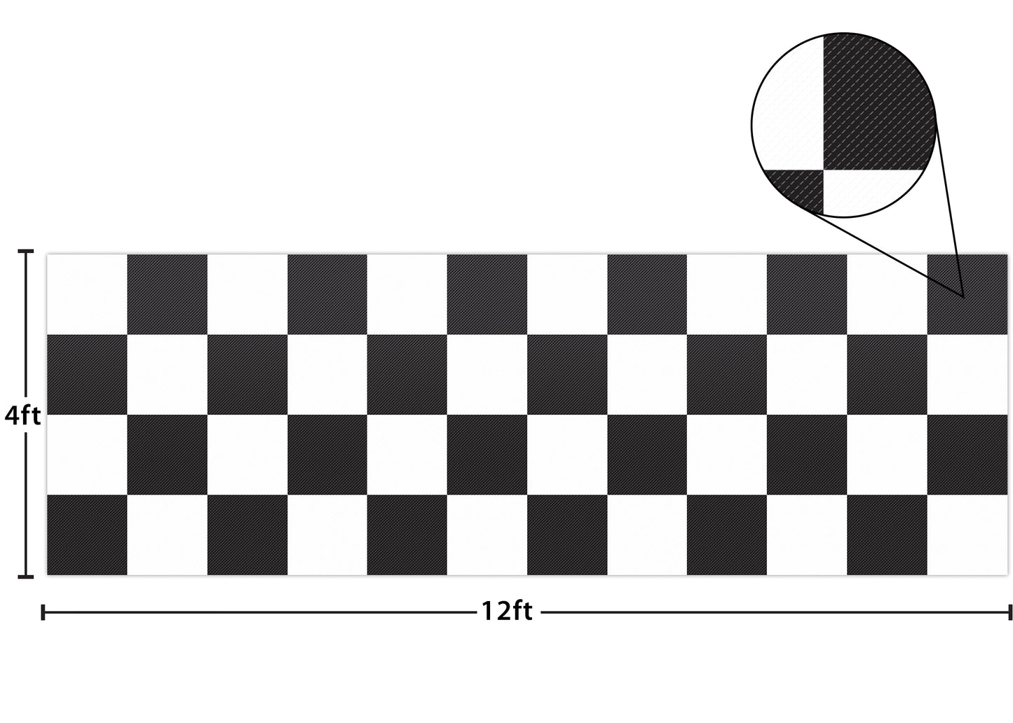 Black and White Big Checkers Better Than Paper Bulletin Board Roll