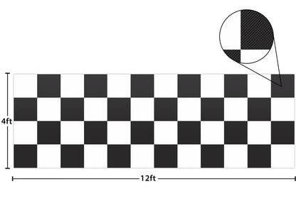 Black and White Big Checkers Better Than Paper Bulletin Board Roll
