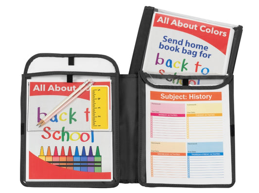 Homework Connector Folders, Black, 1/EA