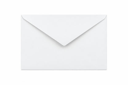 Sobre Invitacion 4 3/4" x 6 1/2" Blanco 25 Unidades