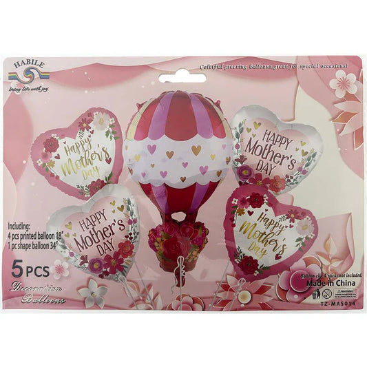 Mothers Day Ballons | 5 pc | 18" & 34" | 18in