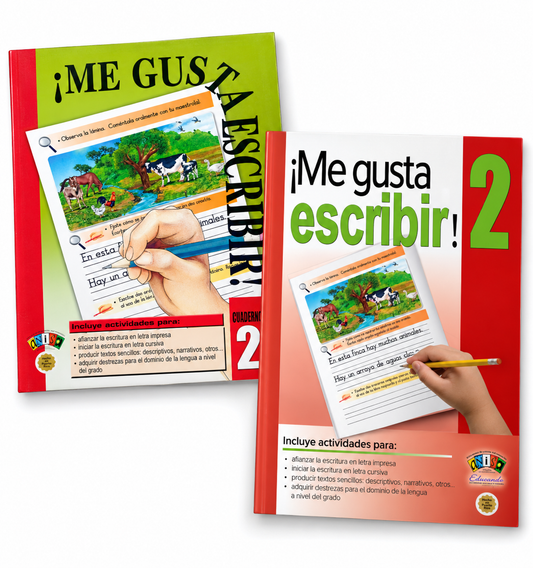 Cuaderno ¡Me Gusta Escribir! 2 - 2do Grado