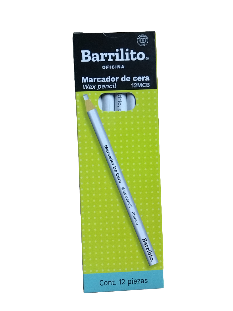 MARCADOR DE CERA BLANCO