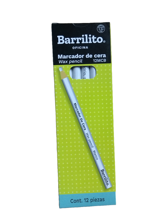 MARCADOR DE CERA BLANCO