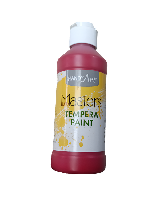 TEMPERA PAINT RED 8 ONZ