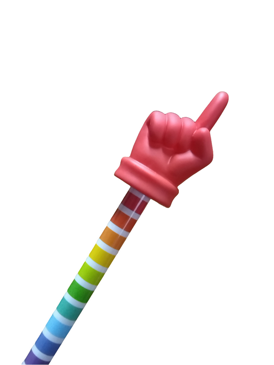 COLORFUL STRIPES HAND POINTER