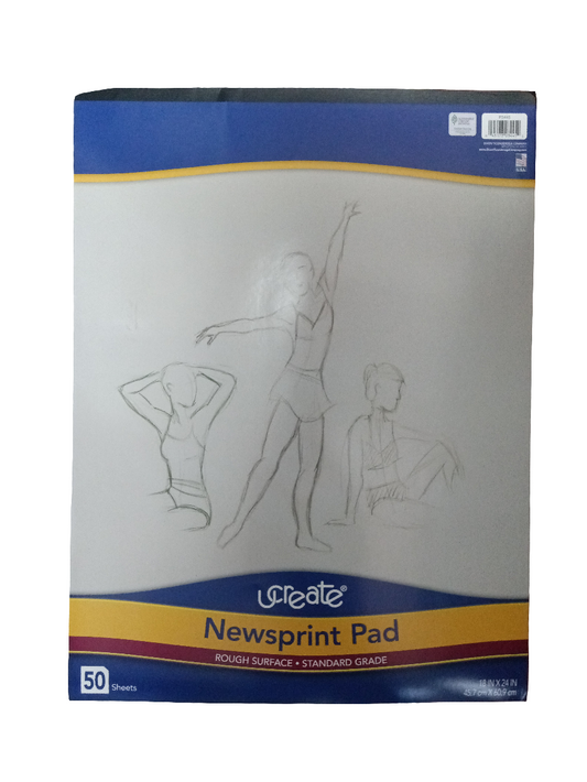 NEWSPRINT PAD ARTIST 18X24