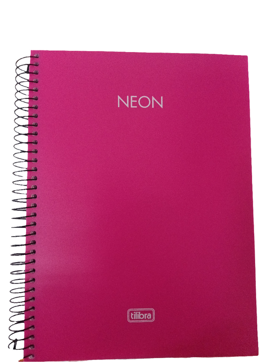 LIBRETA UNIVERSITARIA NEON ROSADO