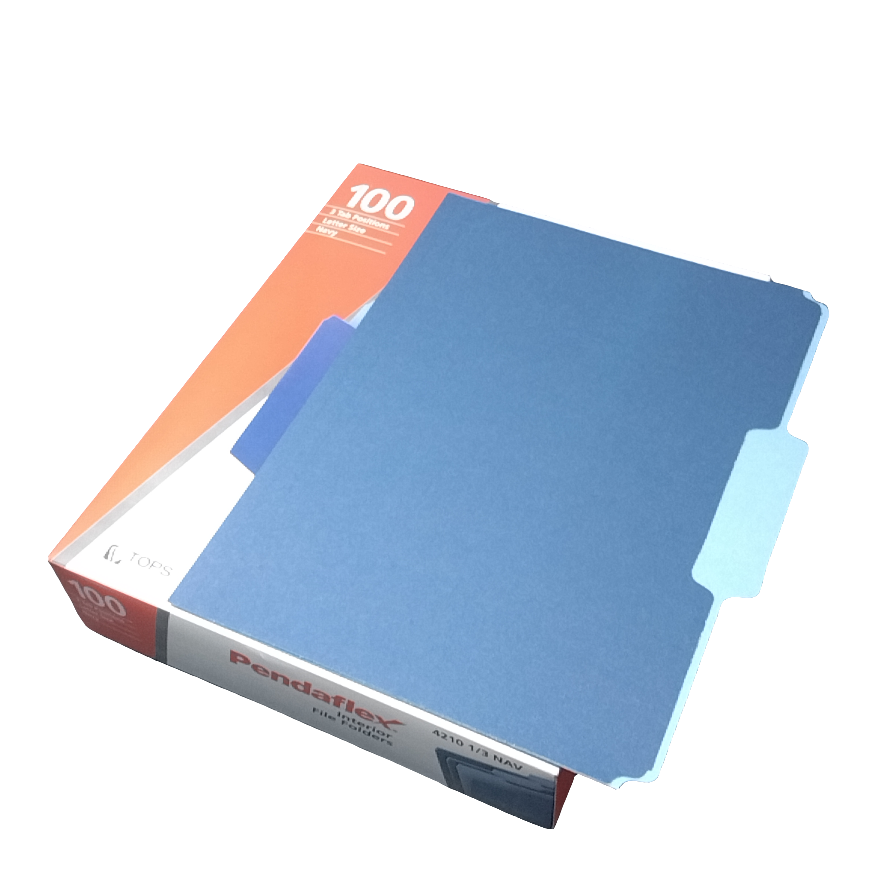 FOLDER INTERIOR LETTER NAVY BLUE BOX/100 – JA Riollano Co, Inc. School ...