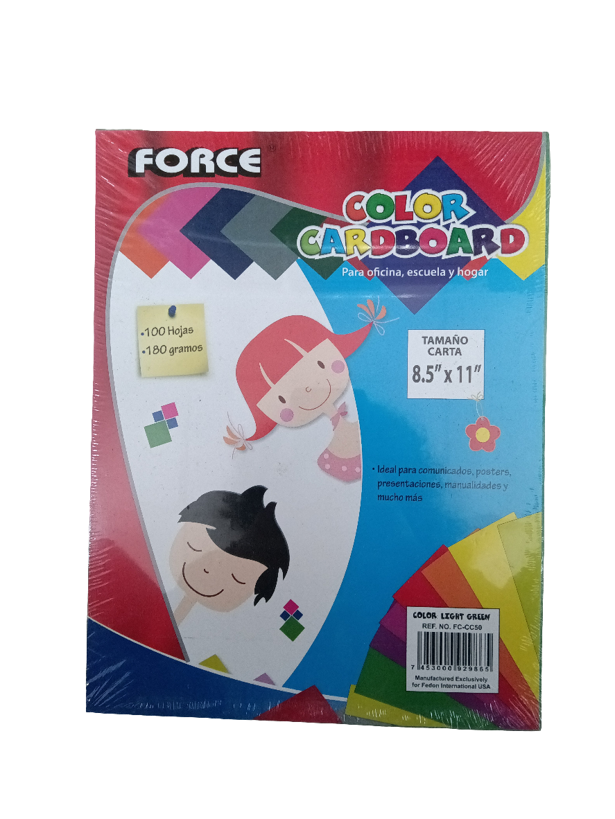 LIGHT GREEN CARDBOARD LETTER 100PK
