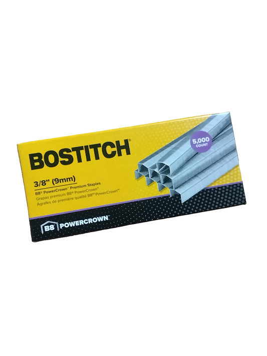 B8 POWERCROWN STAPLES 0.375" BOX/5000