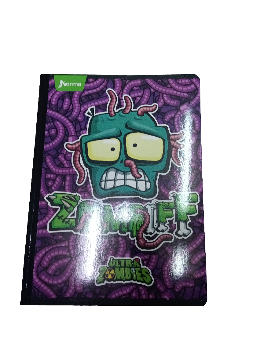LIBRETA COSIDA GRANDE ULTRA ZOMBIES 200PAG