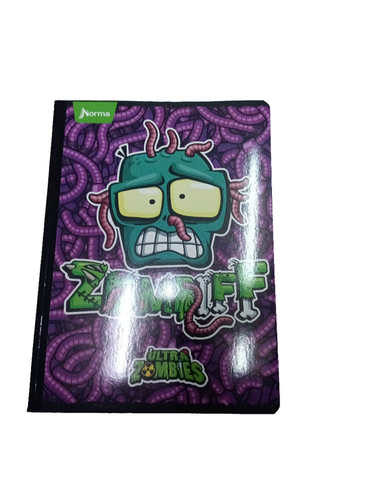 LIBRETA COSIDA GRANDE ULTRA ZOMBIES 200PAG