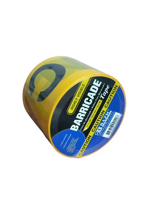 3" X 100' YELLOW "CAUTION" BARRICADE TAPE