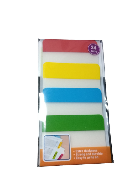 PESTAÃ±AS P/FOLDERS - 24 TABS DE COLOR