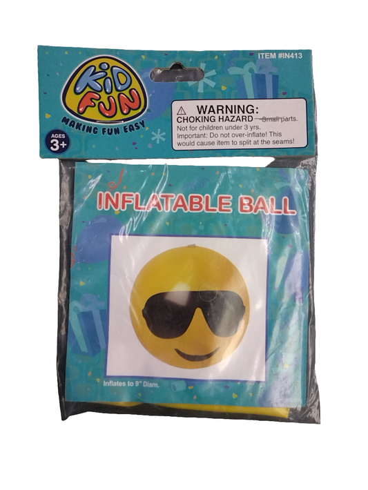 EMOTICON INFLATABLE BALLS / 12 INCH