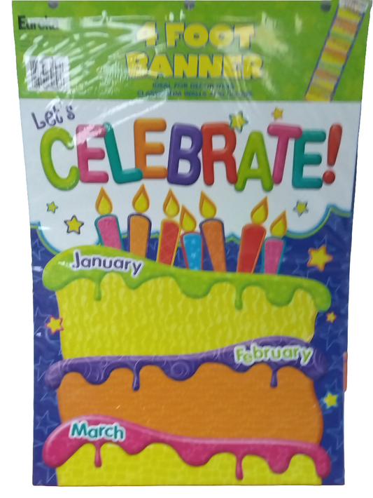 COLOR MY WORLD BIRTHDAY VERTICAL BANNER
