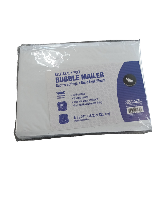 6X9 POLY BUBBLE MAILER 3\PACK