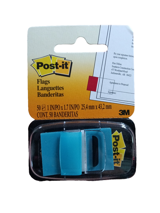 M3 Post It Flags Brg Blue