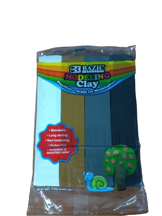 1LB 4NATURAL COLOR MODELING CLAY