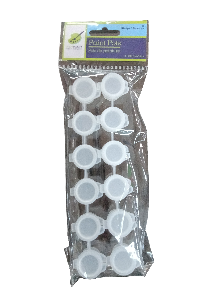 6 POT STRP EMPTY PAINT 6-POTS