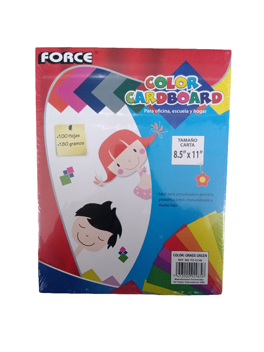 GRASS GREEN CARDBOARD LETTER 100 PK