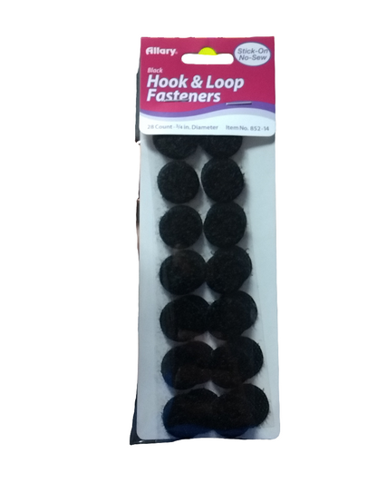 HOOK & LOOP FASTENERS BLACK OR WHITE 2 HANK