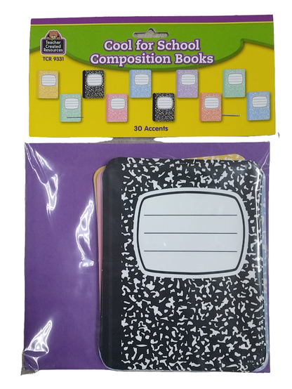 COOL FOR SCHOOL COMPOSITION BOOKS ACCENTS