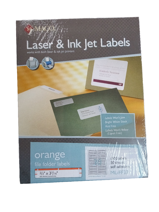 Mac File Labels Laser