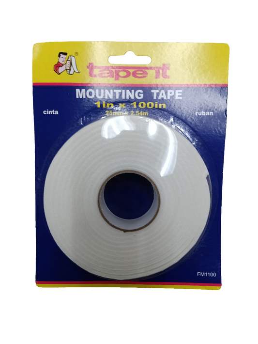 TA MOUNTING TAPE 1" X100" #FM1100