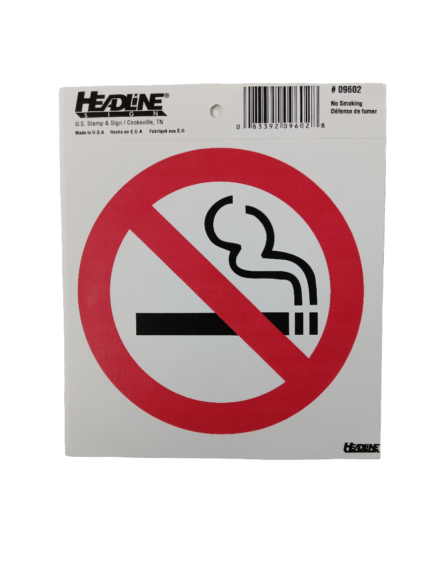 LETRERO "NO SMOKING"
