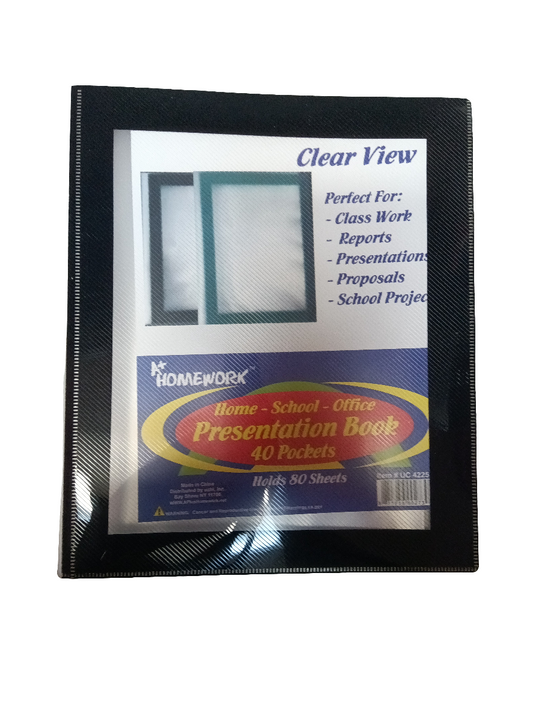 40 POCKET PRESENTATION BOOK 80 PAGES