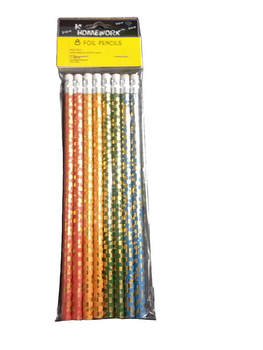 8PK FOIL PENCILS UC1708
