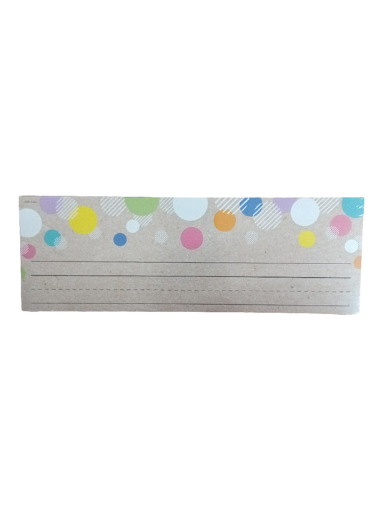 KRAFTY POP! COLORFUL KRAFT BUBBLES NAME PLATES 36P