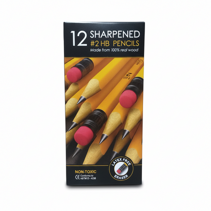 Sharpened Yellow #2 Pencil 12pk - JA Riollano